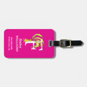 Dr. Seuss's ABC: Letter F - White | Name hinzufüge Gepäckanhänger (Vorderseite horizontal)