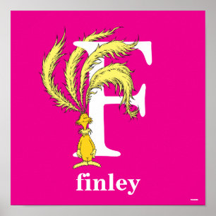 Dr. Seuss's ABC: Letter F - White   Name hinzufüge Poster