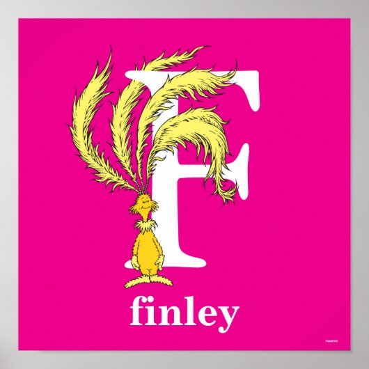 Dr. Seuss's ABC: Letter F - White | Name hinzufüge Poster (Vorne)