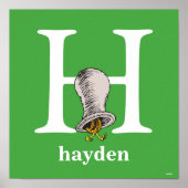 Dr. Seuss's ABC: Letter H - White | Name hinzufüge Poster (Vorne)