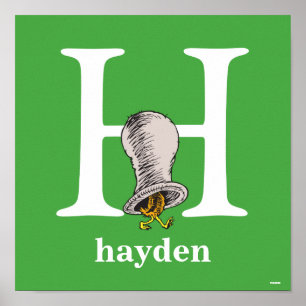 Dr. Seuss's ABC: Letter H - White   Name hinzufüge Poster