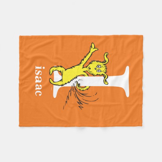 Dr. Seuss's ABC: Letter I - White | Name hinzufüge Fleecedecke (Vorderseite (Horizontal))