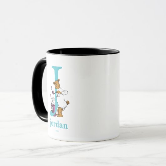 Dr. Seuss's ABC: Letter J - Aquamarin | Name hinzu Tasse (Vorderseite Links)