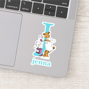 Dr. Seuss's ABC: Letter J - White   Name hinzufüge Aufkleber