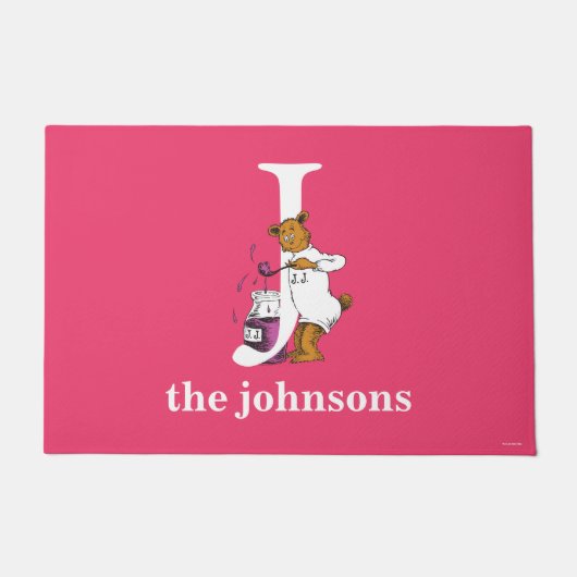 Dr. Seuss's ABC: Letter J - White | Name hinzufüge Fußmatte (Vorderseite)