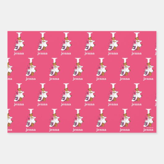 Dr. Seuss's ABC: Letter J - White | Name hinzufüge Geschenkpapier Set (Vorderseite)