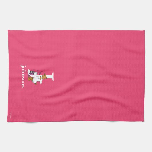 Dr. Seuss's ABC: Letter J - White | Name hinzufüge Geschirrtuch (Horizontal)