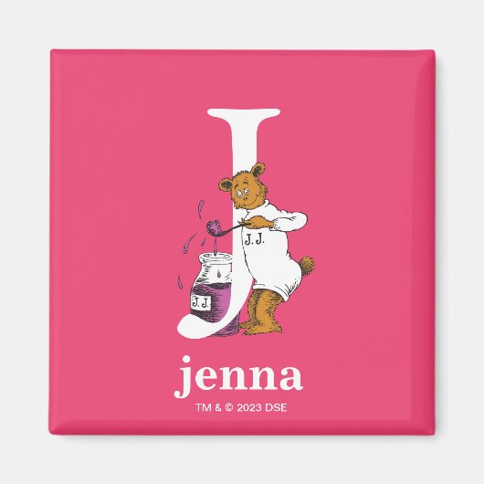 Dr. Seuss's ABC: Letter J - White | Name hinzufüge Magnet (Vorne)