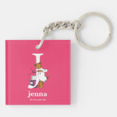 Dr. Seuss's ABC: Letter J - White | Name hinzufüge Schlüsselanhänger (Rückseite)