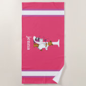 Dr. Seuss's ABC: Letter J - White | Name hinzufüge Strandtuch (Vorderseite)