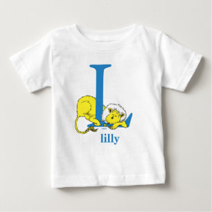 Dr. Seuss's ABC: Letter L - Blue   Add Your Name Baby T-shirt