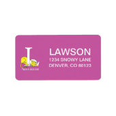 Dr. Seuss's ABC: Letter L - White | Name hinzufüge Adressaufkleber (Vorne)