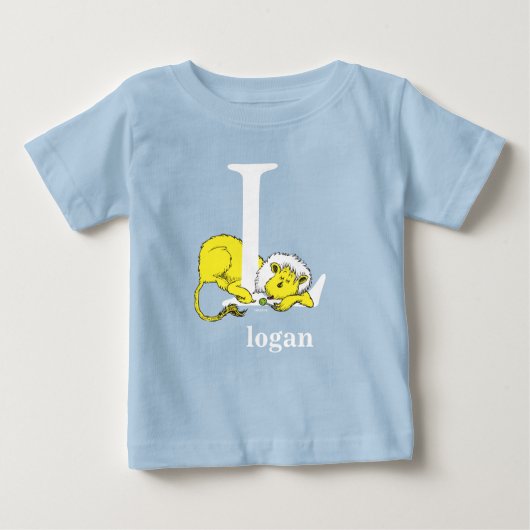 Dr. Seuss's ABC: Letter L - White | Name hinzufüge Baby T-shirt (Vorderseite)