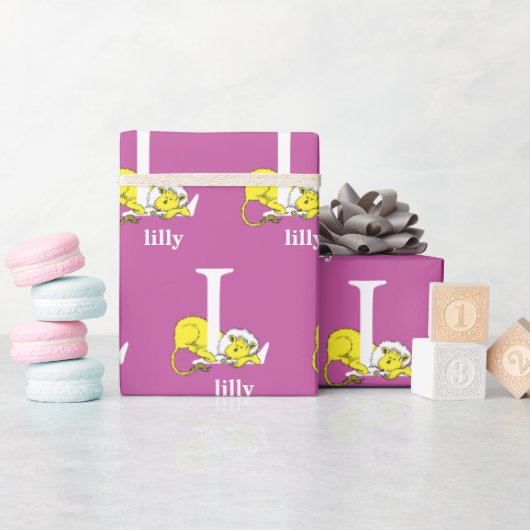 Dr. Seuss's ABC: Letter L - White | Name hinzufüge Geschenkpapier (Babyparty)