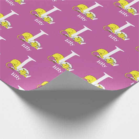 Dr. Seuss's ABC: Letter L - White | Name hinzufüge Geschenkpapier (Ecke)