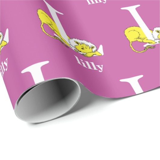 Dr. Seuss's ABC: Letter L - White | Name hinzufüge Geschenkpapier (Rolleneckpunkt)
