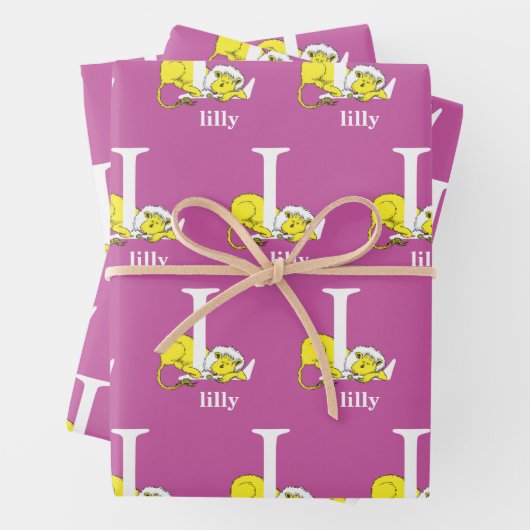 Dr. Seuss's ABC: Letter L - White | Name hinzufüge Geschenkpapier Set (Beispiel)