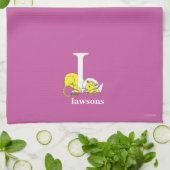 Dr. Seuss's ABC: Letter L - White | Name hinzufüge Geschirrtuch (Gefaltet)