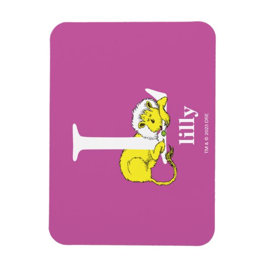Dr. Seuss's ABC: Letter L - White | Name hinzufüge Magnet (Vertikal)