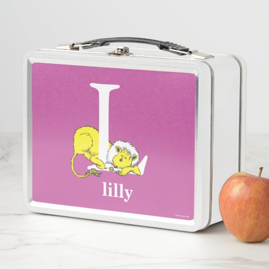 Dr. Seuss's ABC: Letter L - White | Name hinzufüge Metall Brotdose (Beispiel)