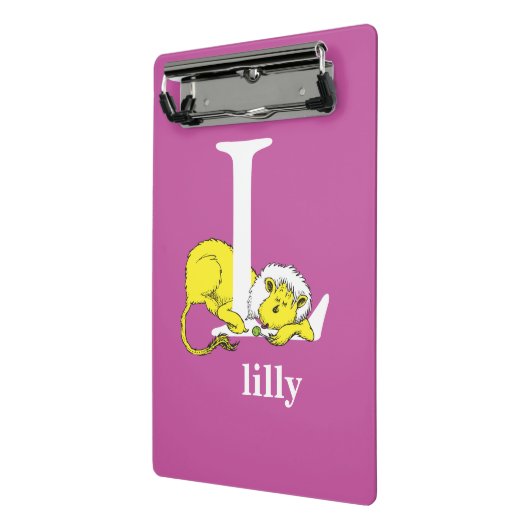 Dr. Seuss's ABC: Letter L - White | Name hinzufüge Mini Klemmbrett (Gewinkelt2)