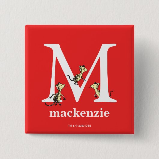 Dr. Seuss's ABC: Letter M - White | Name hinzufüge Button (Vorderseite)