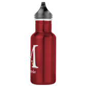 Dr. Seuss's ABC: Letter M - White | Name hinzufüge Edelstahlflasche (Rechts)