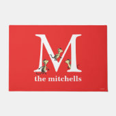 Dr. Seuss's ABC: Letter M - White | Name hinzufüge Fußmatte (Vorderseite)