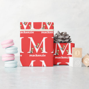 Dr. Seuss's ABC: Letter M - White   Name hinzufüge Geschenkpapier