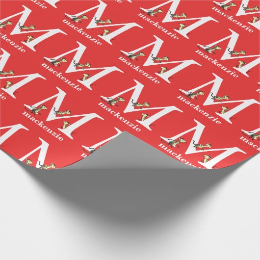 Dr. Seuss's ABC: Letter M - White | Name hinzufüge Geschenkpapier (Ecke)