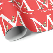 Dr. Seuss's ABC: Letter M - White | Name hinzufüge Geschenkpapier (Rolleneckpunkt)
