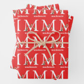 Dr. Seuss's ABC: Letter M - White | Name hinzufüge Geschenkpapier Set (Beispiel)