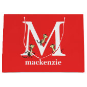 Dr. Seuss's ABC: Letter M - White | Name hinzufüge Große Geschenktüte (Vorderseite)