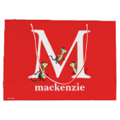 Dr. Seuss's ABC: Letter M - White | Name hinzufüge Große Geschenktüte (Rückseite)