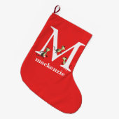 Dr. Seuss's ABC: Letter M - White | Name hinzufüge Großer Weihnachtsstrumpf (Vorderansicht (hängend))