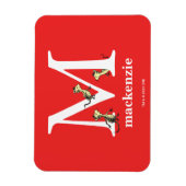 Dr. Seuss's ABC: Letter M - White | Name hinzufüge Magnet (Vertikal)