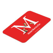 Dr. Seuss's ABC: Letter M - White | Name hinzufüge Magnet (Linke Seite)