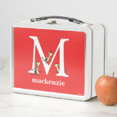 Dr. Seuss's ABC: Letter M - White | Name hinzufüge Metall Brotdose (Beispiel)