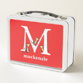 Dr. Seuss's ABC: Letter M - White | Name hinzufüge Metall Brotdose (Rückseite)