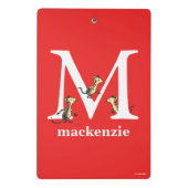 Dr. Seuss's ABC: Letter M - White | Name hinzufüge Mini Klemmbrett (Rückseite)