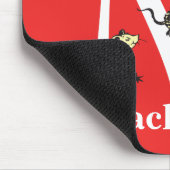 Dr. Seuss's ABC: Letter M - White | Name hinzufüge Mousepad (Ecke)