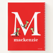 Dr. Seuss's ABC: Letter M - White | Name hinzufüge Notizblock (Rückseite)
