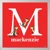 Dr. Seuss's ABC: Letter M - White | Name hinzufüge Poster (Vorne)