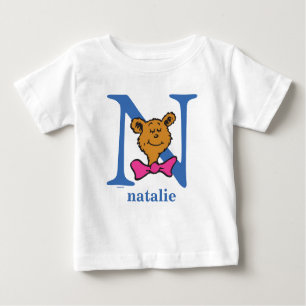 Dr. Seuss's ABC: Letter N - Blue   Name hinzufügen Baby T-shirt