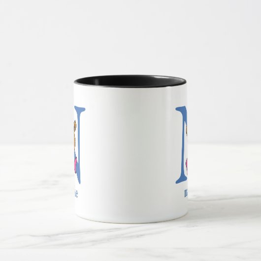 Dr. Seuss's ABC: Letter N - Blue | Name hinzufügen Tasse (Zentrum)