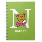 Dr. Seuss's ABC: Letter N - White | Name hinzufüge Notizblock (Vorderseite)