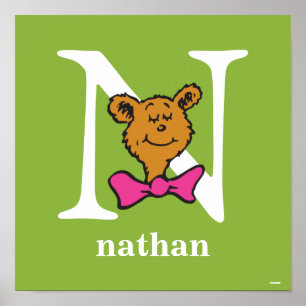 Dr. Seuss's ABC: Letter N - White   Name hinzufüge Poster