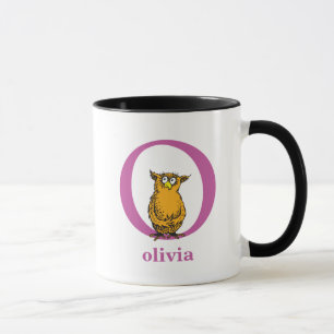 Dr. Seuss's ABC: Letter O - Lila Name hinzufügen Tasse