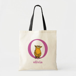 Dr. Seuss's ABC: Letter O - Lila Name hinzufügen Tragetasche