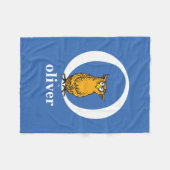 Dr. Seuss's ABC: Letter O - White Add Your Name Fleecedecke (Vorderseite (Horizontal))